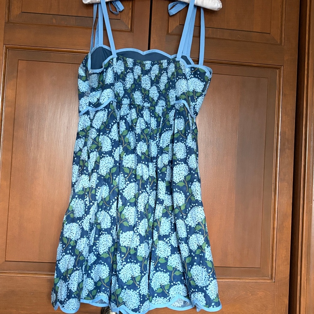 Blue Flowered Sundress size L - Picture 3 of 5